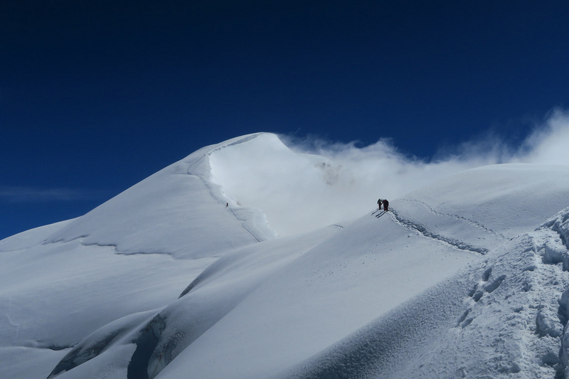 Weissmies Lagginhorn Nadelhorn mit Bergführer