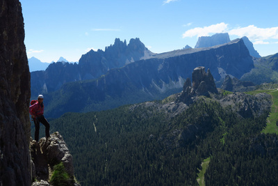 Klettern an den schönsten Südwänden der Dolomiten