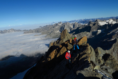 Monte Disgrazia und Piz Badile mit Bergführer