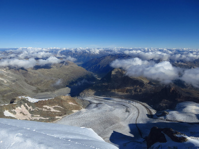 Piz Bernina und Piz Palü