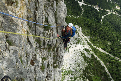 Klettern Sella Dolomiten mit Bergführer