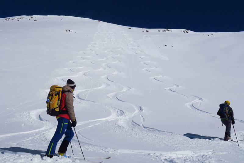 Skitouren am Splügenpass von Süden