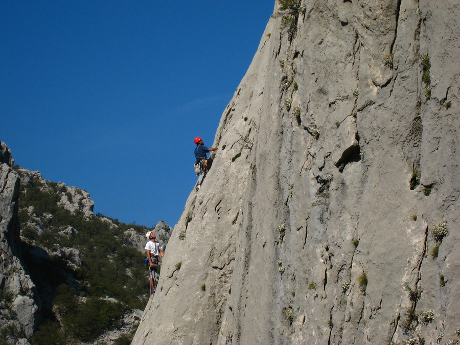Klettern Paklenica Velebit Gebirge Kroatien