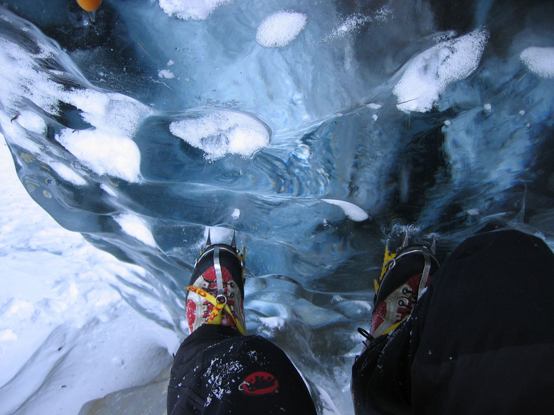 Eis Fall Klettern