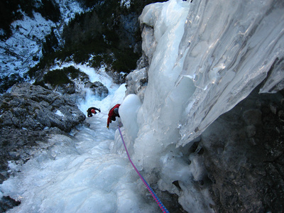 Eisklettern Dolomiten